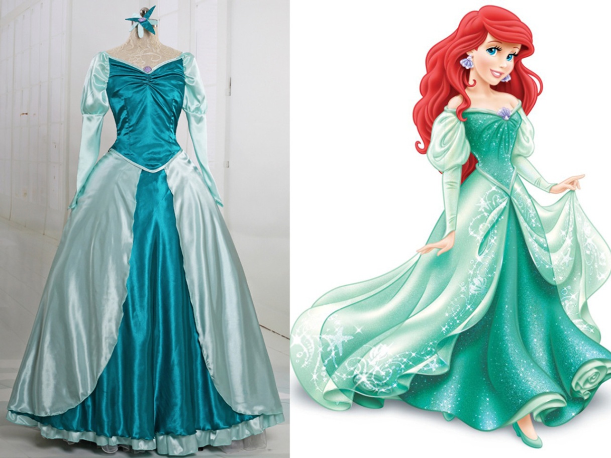 ariel princess outfit Niche Utama Home Disney The Little Mermaid Cosplay Princess Ariel Costume Outfit