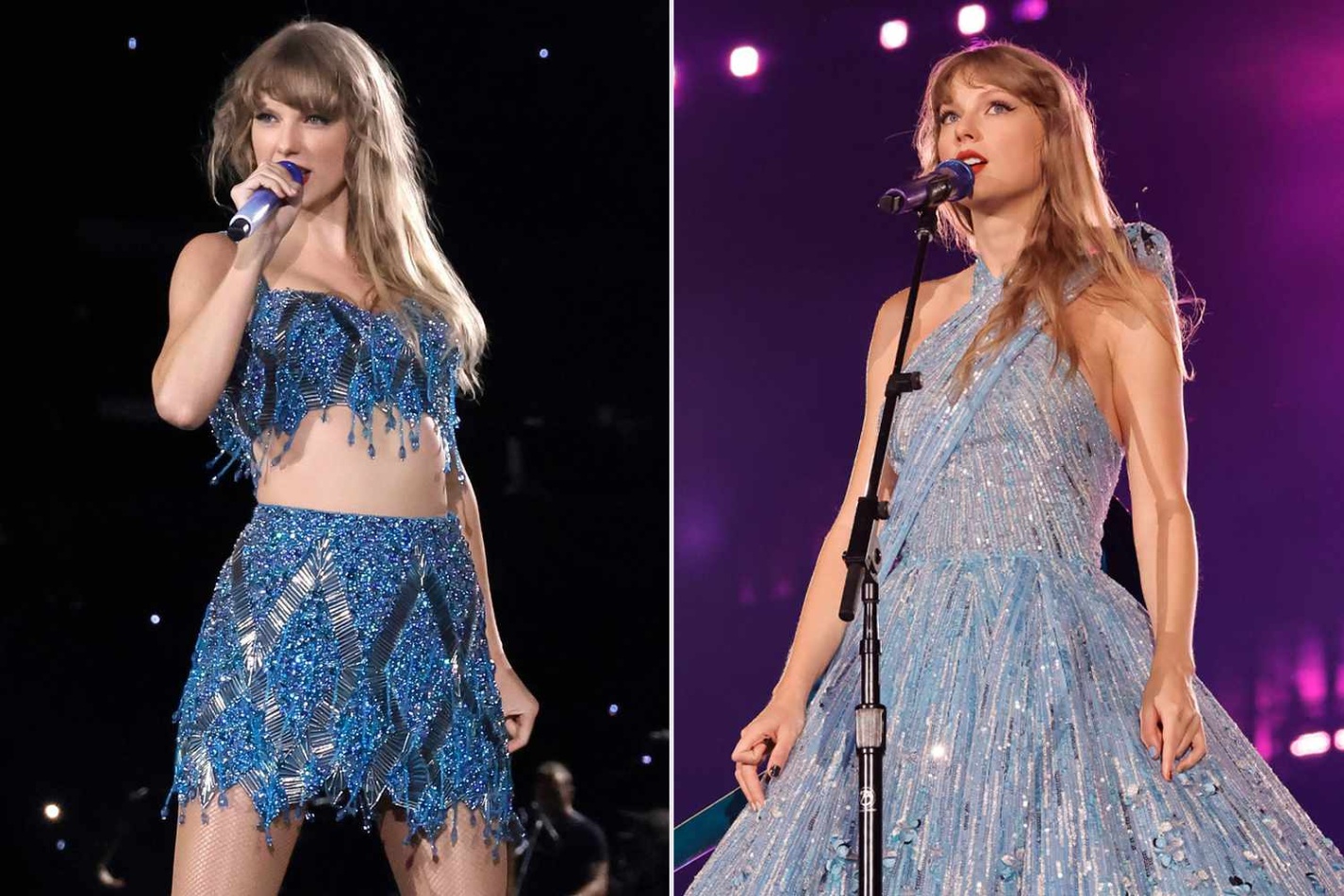 1989 eras tour outfit Niche Utama Home Taylor Swift Wears  Blue Outfits Inspired by 