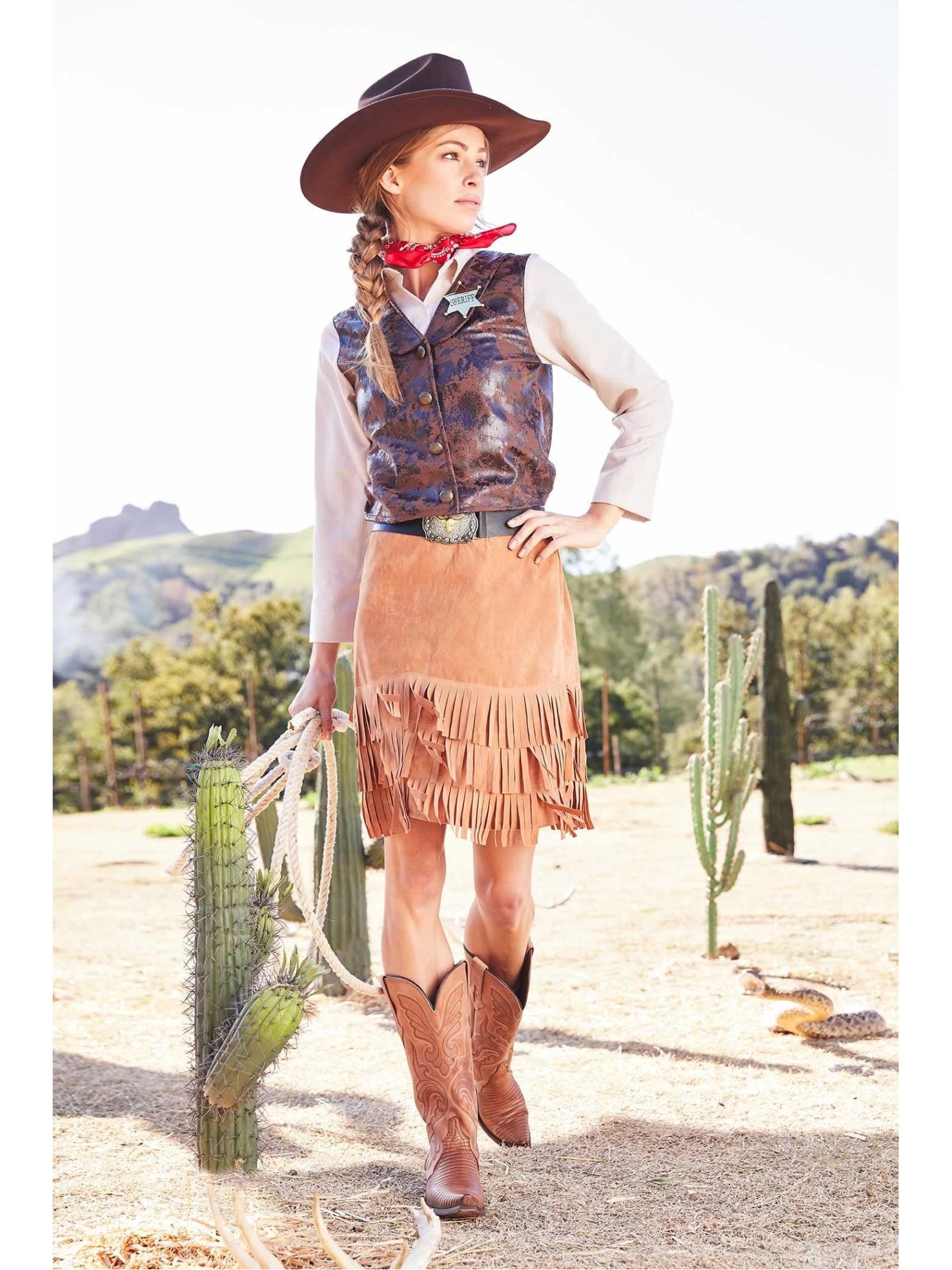 woman cowgirl outfit Niche Utama Home Cowgirl Costume for Women