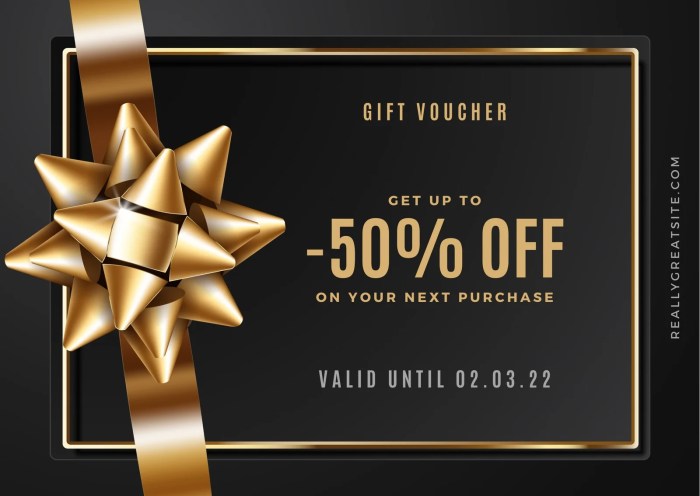 Voucher template gift vector royalty